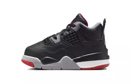 Jordan Air Jordan 4 Обувь для малышей TD, Black/Gray