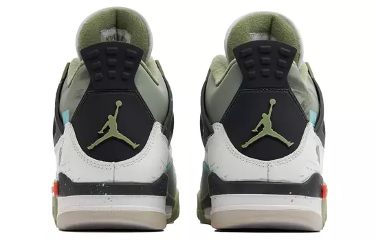 Jordan Air Jordan 4 Vintage Баскетбольные кроссовки унисекс, White/Green/Black