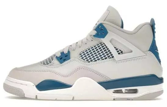Jordan Air Jordan 4 Винтажные баскетбольные кроссовки женские, Gray/Blue