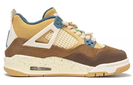 Jordan Air Jordan 4 Винтажные баскетбольные кроссовки женские, Light Brown