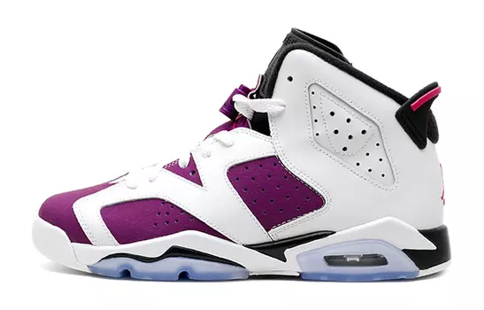 Кроссовки Jordan Air Jordan 6 Vintage Basketball Female, белый/темно-фиолетовый
