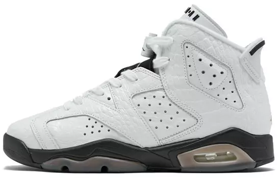 Кроссовки Jordan Air Jordan 6 Vintage Basketball Female 384665-110, белый/черный