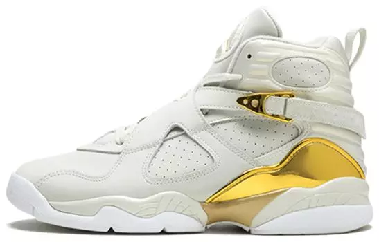 Кроссовки Jordan Air Jordan 8 Vintage Basketball, белый/золотой