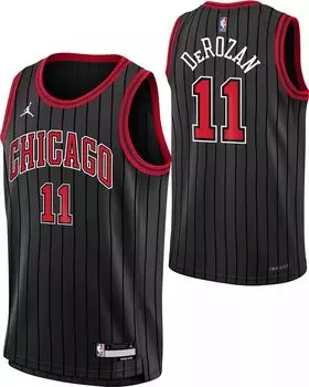 Jordan Черная майка Nike Youth Chicago Bulls Demar Derozan #11 Dri-FIT Swingman
