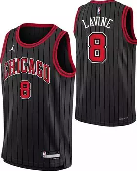 Jordan Черная майка Nike Youth Chicago Bulls Zach LaVine #8 Dri-FIT Swingman