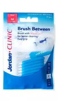 Jordan Clinic Brush Between Medium зубная щетка, 10 op.