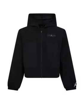 Jordan Crafted Utility Вязаная куртка на молнии для девочек, чёрный