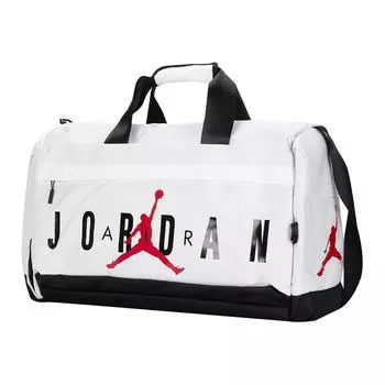 Jordan Дорожная сумка из полиэстера, спортивная сумка, большая, унисекс, белая