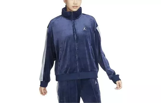 Женская куртка Jordan велюровая, темно-синий