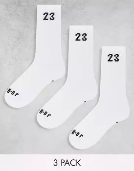 Jordan Essentials – комплект из 3 пар белых спортивных носков