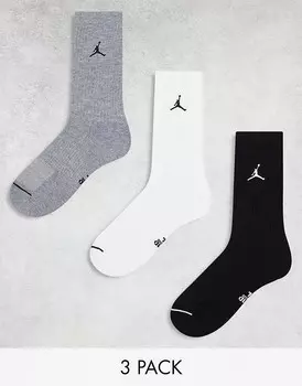 Jordan – Everyday – Комплект из 3 пар мягких носков разных цветов