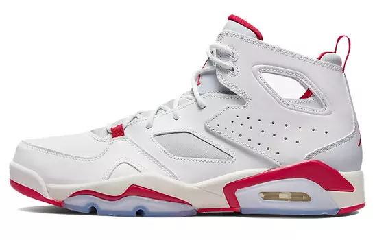 Jordan Flight Club 91 White Pure Platinum Sail Mystic Hibiscus