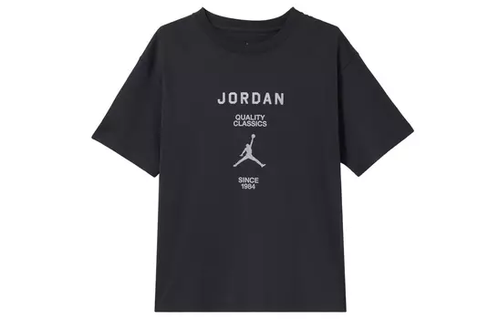 Jordan Футболка женская серо-черная/холст белый