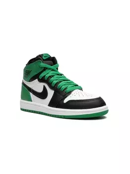 Jordan Kids кроссовки Air Jordan 1 Lucky Green, черный