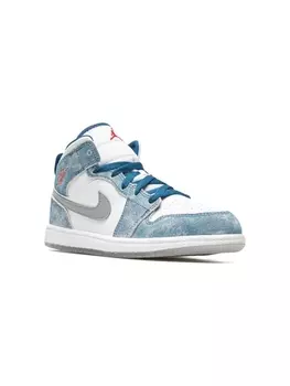 Jordan Kids кроссовки Air Jordan 1 Mid, синий