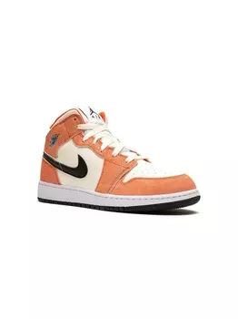 Jordan Kids кроссовки Air Jordan 1 Mid SE, оранжевый
