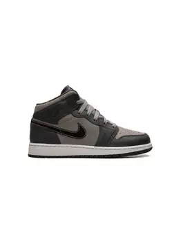 Jordan Kids кроссовки Air Jordan 1 Mid SE Night Stadium, черный