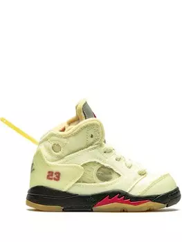 Jordan Kids кроссовки Air Jordan 5 из коллаборации с Off-White, нейтральный цвет