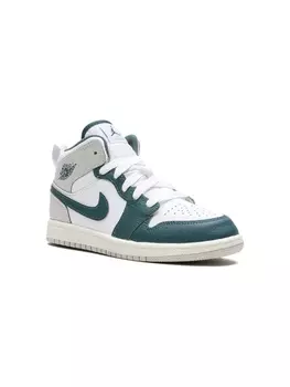 Jordan Kids кроссовки Jordan 1 Mid SE "Green", белый