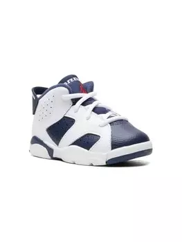 Jordan Kids кроссовки Jordan 6 Retro Olympic, белый