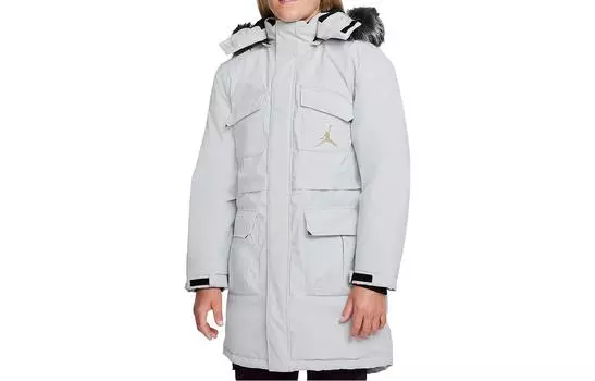 Jordan Kids Пуховик/пуховик, цвет White