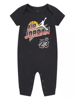 Jordan Kids ромпер с логотипом, черный
