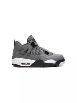 Jordan Kids высокие кроссовки Air Jordan 4 Retro, серый