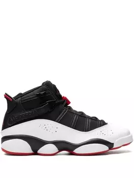 Jordan кроссовки 6 Rings Wht/Blk/Red, черный