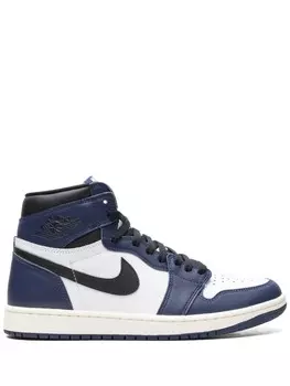 Jordan кроссовки Air 1 Retro High OG "Midnight Navy", синий