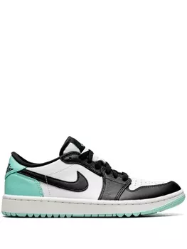Кроссовки Jordan Air Jordan 1 Low, зеленый/черный/белый