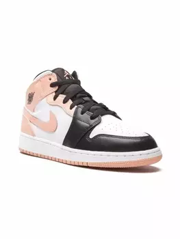 Jordan кроссовки Air Jordan 1 Mid Arctic Orange, белый