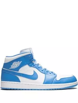 Кроссовки Jordan Air Jordan 1 Mid, белый/синий