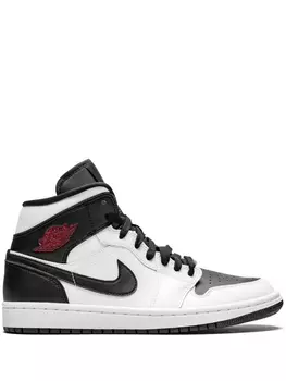Кроссовки Jordan Air Jordan 1 Mid, белый/черный/серый