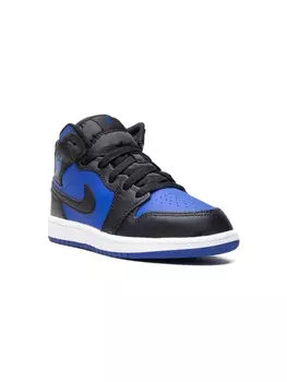 Jordan кроссовки Air Jordan 1 Mid Black/Royal Blue, синий