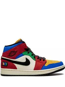 Jordan кроссовки Air Jordan 1 Mid Blue The Great-Fearless, красный