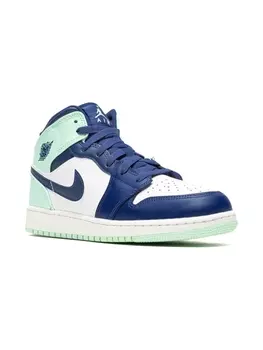 Jordan кроссовки Air Jordan 1 Mid Blue Mint, синий