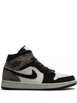 Jordan кроссовки Air Jordan 1 Mid Camo, черный