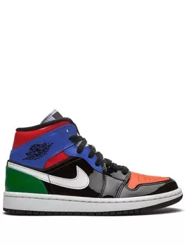 Кроссовки Jordan Air Jordan 1 Mid, черный/мультиколор