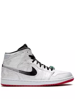 Jordan кроссовки Air Jordan 1 Mid Fearless Edison Chen, белый