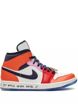 Jordan кроссовки Air Jordan 1 Mid Melody Ehsani, белый