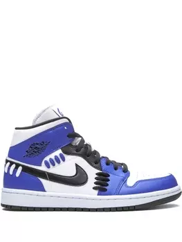 Кроссовки Jordan Air Jordan 1 Mid, синий/черный/белый