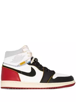 Jordan кроссовки Air Jordan 1 Retro Hi Union Black Toe, белый