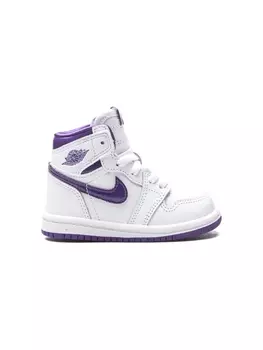 Jordan кроссовки Air Jordan 1 Retro High TD Court Purple, белый