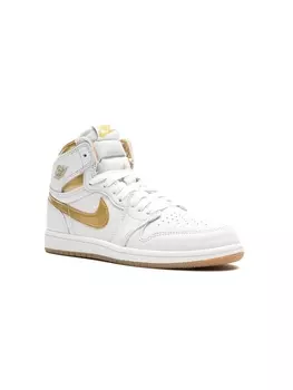 Jordan кроссовки Air Jordan 1 Retro High OG Metallic Gold, белый