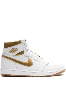 Jordan кроссовки Air Jordan 1 Retro High OG Metallic Gold, белый