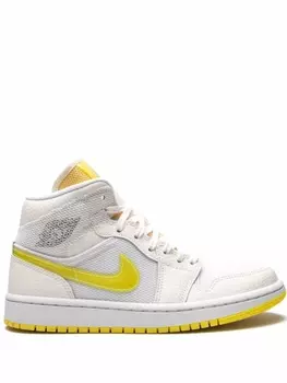 Jordan кроссовки Air Jordan 1 Voltage Yellow, белый
