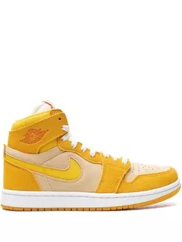 Jordan кроссовки Air Jordan 1 Zoom Air CMFT 2 Yellow Ochre/Tour Yellow-Pale Vanilla-Safety, желтый