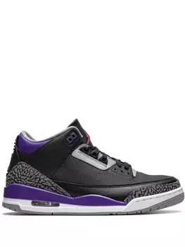 Jordan кроссовки Air Jordan 3 Court Purple, черный