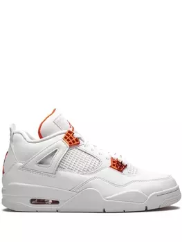 Кроссовки Jordan Air Jordan 4 Retro, белый/оранжевый