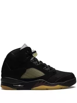 Jordan кроссовки Air Jordan 5 Black из коллаборации с A Ma Manire, черный